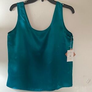 Teal Sleeveless Women's Top
